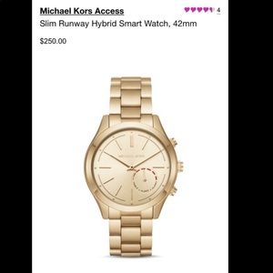 Michael kors access hybrid smart watch.